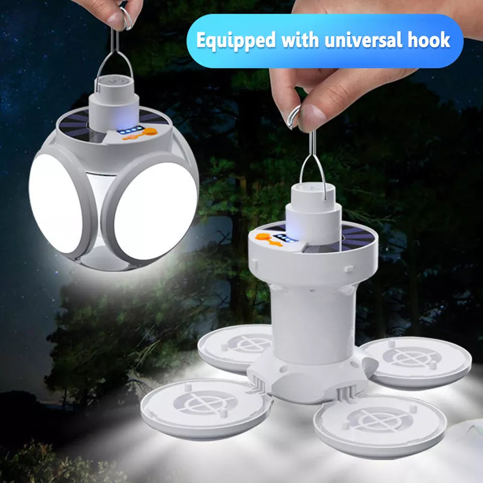 Football Foldable Solar Light, Emergency Home Camping Night Lights, Portable USB Rechargeable LED Search Light, 2 In 1 Camping Light, Portable Tent Lamp with Hanging Hook Football Foldable Solar Light, Emergency Home Camping Night Lights, Portable USB Rechargeable LED Search Light, 2 In 1 Camping Light, Portable Tent Lamp with Hanging Hook